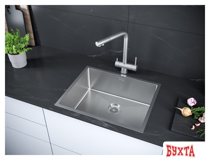 Кухонная мойка Paulmark Next 54 Uni PM215444-BS 3