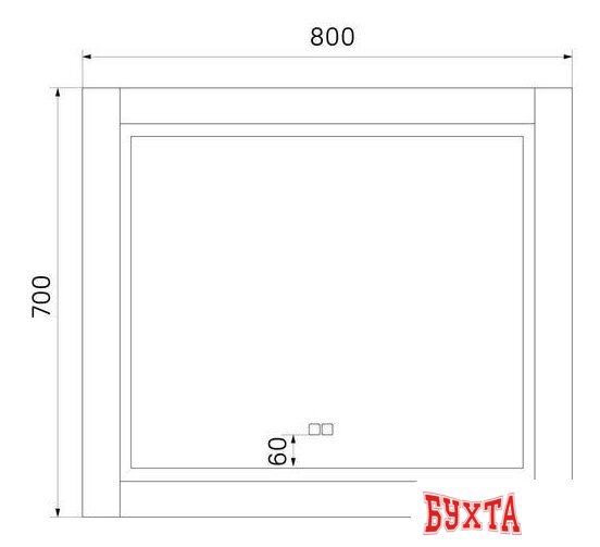 Мебель для ванных комнат IDDIS Зеркало Oxford ЗЛП110 4