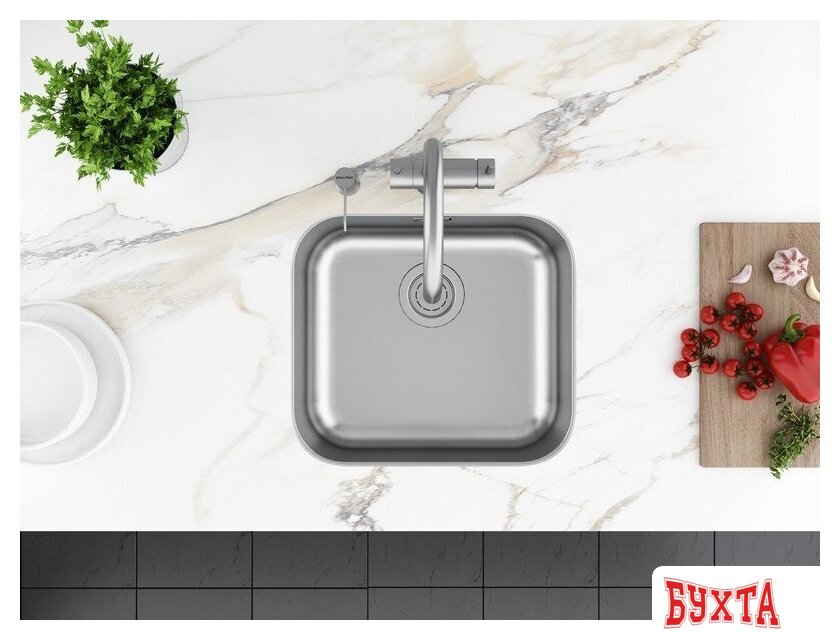 Кухонная мойка Paulmark Vello 48 Uni VE48-BS 4