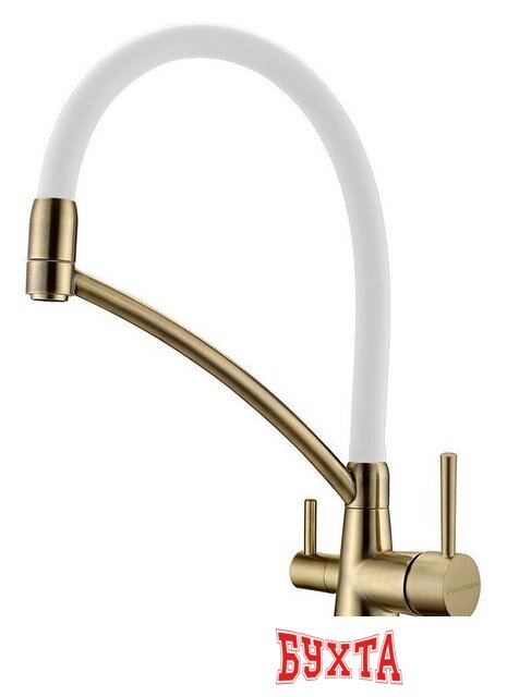 Смеситель Paulmark Siegen SI213111-BRW (бронза/белый) 1