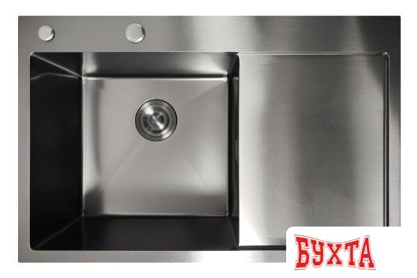 Кухонная мойка Stellar Decor S6550NB-L-D (нано черный) 5