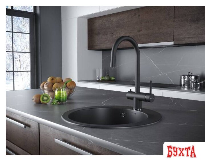 Смеситель Paulmark Heller He213218-401 (антрацит) 3