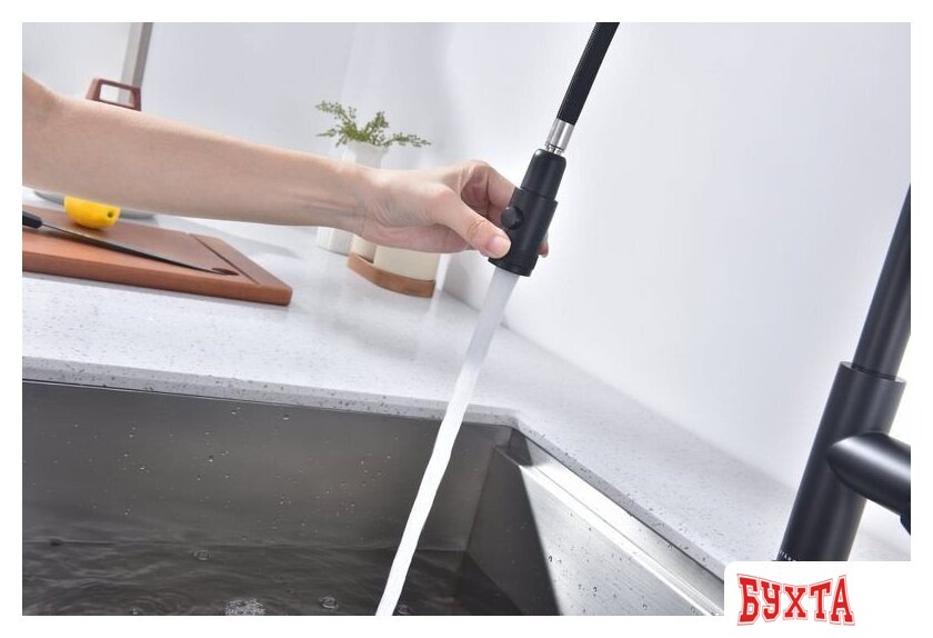 Смеситель Paulmark Galant Ga213077-AN (черный/антрацит) 4