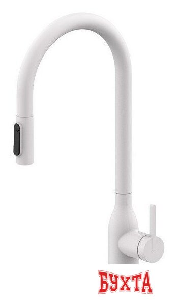 Смеситель Paulmark Iniversal Un213880-WH (белый/белый матовый)