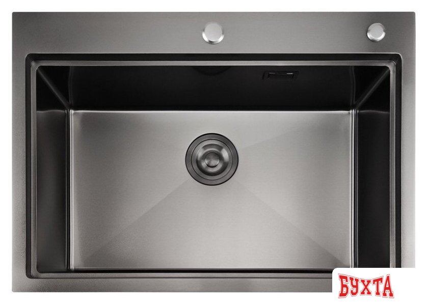 Кухонная мойка Stellar S6050NB-A (нано черный, c доской) 5