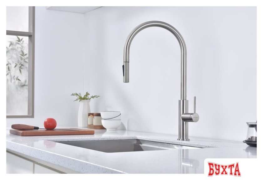 Смеситель Paulmark Senso Se215180-BS (стальной/нержавеющая сталь) 2