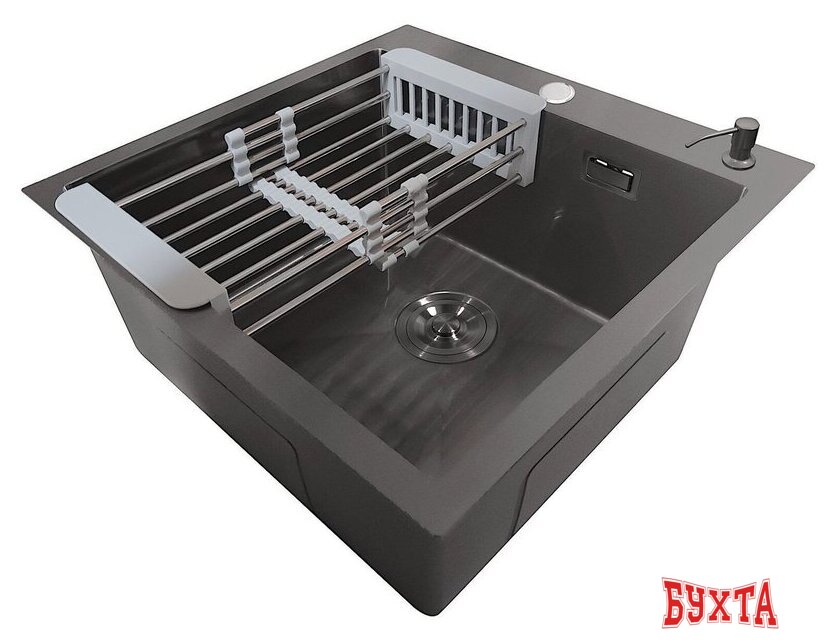 Кухонная мойка Stellar Nano E5050GE (серый) 3