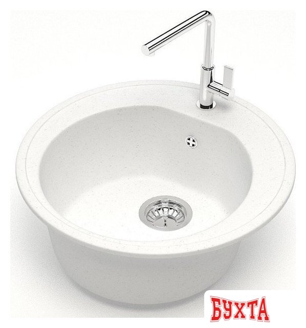 Кухонная мойка MARRBAXX Карельский камень модель 3/G31 F003G031 (белый) 2