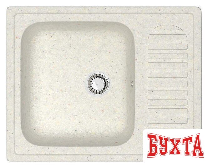 Кухонная мойка MARRBAXX Карельский камень модель 15/Q7 F015Q007 (хлопок/белый)