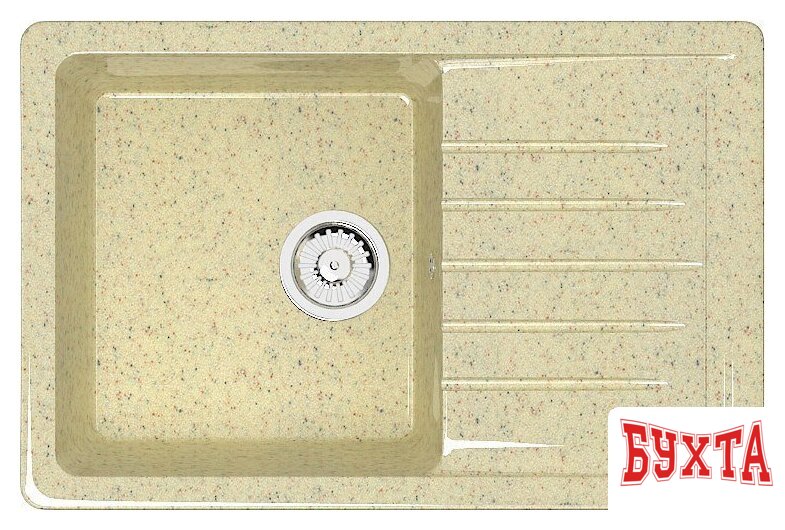 Кухонная мойка MARRBAXX Карельский камень модель 16/Q2 F016Q002 (бежевый)