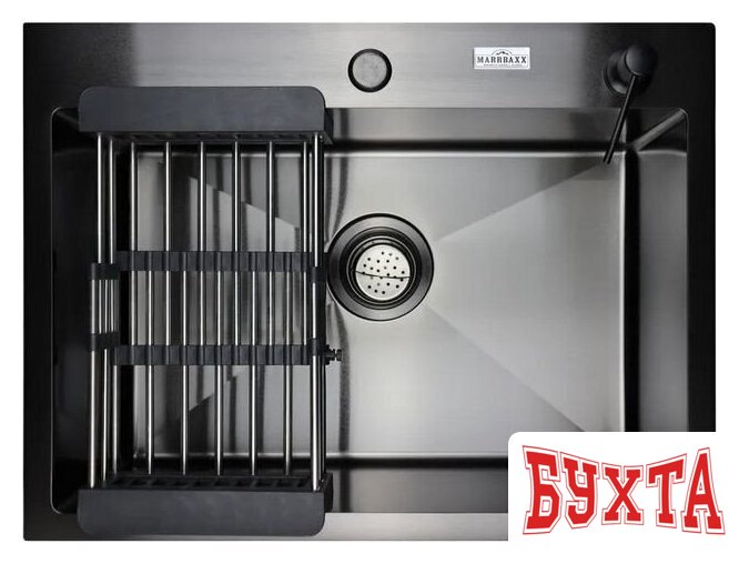 Кухонная мойка MARRBAXX B6045-R (черный/графит) 2