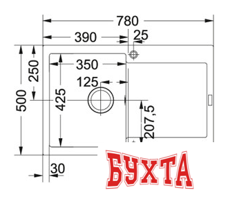 Кухонная мойка Franke MRG 611 (сахара) 2