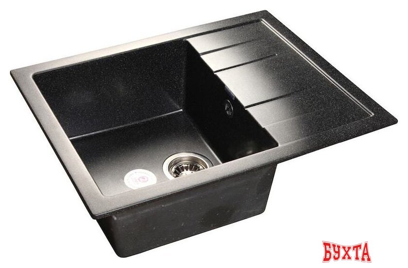 Кухонная мойка GranFest GF-Q650L (черный)