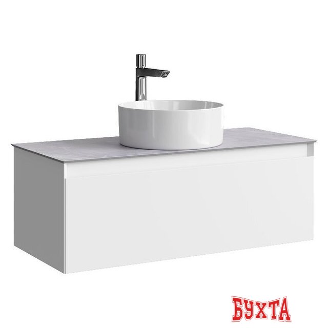 Мебель для ванных комнат Aqwella Тумба под умывальник Geometria GE01101WM+STG1014X456GS