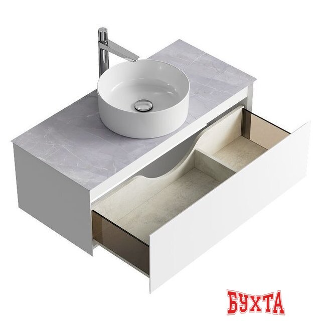 Мебель для ванных комнат Aqwella Тумба под умывальник Geometria GE01101WM+STG1014X456GS 2