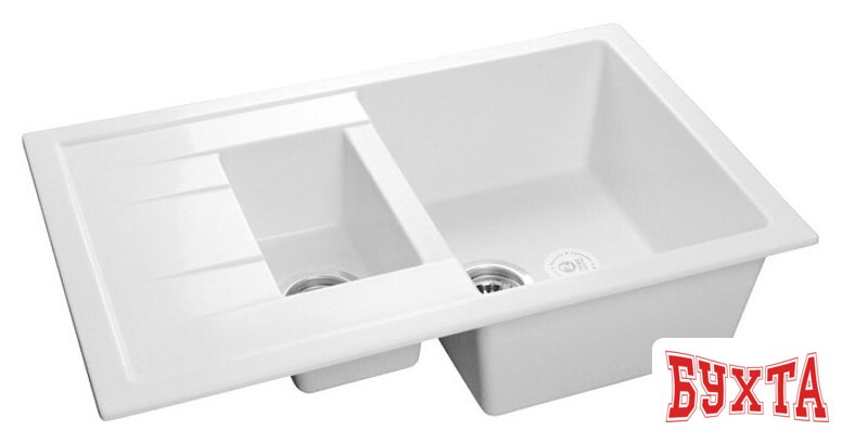 Кухонная мойка GranFest GF-Q775KL (иней)