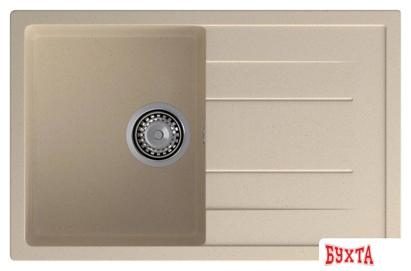 Кухонная мойка GranFest Quadro GF-Q780L (кашемир)