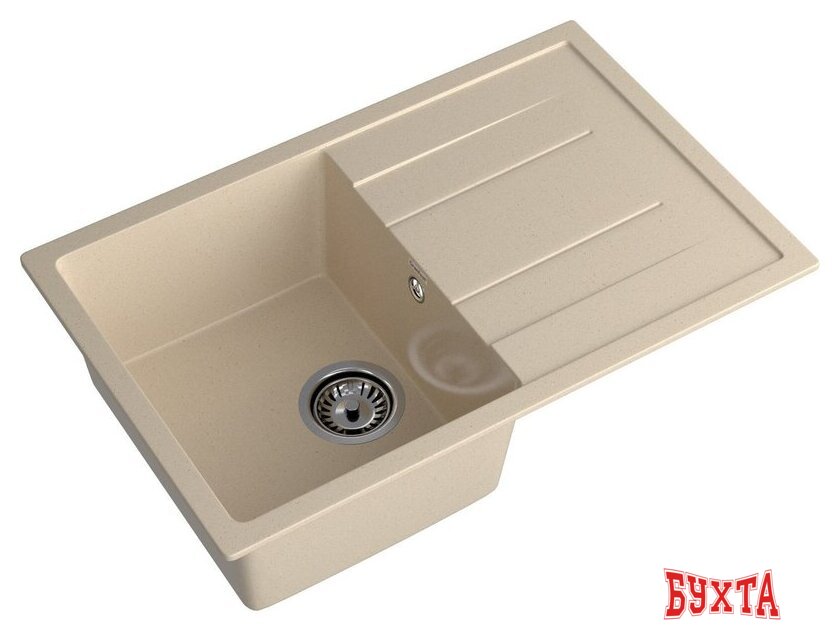 Кухонная мойка GranFest Quadro GF-Q780L (кашемир) 2