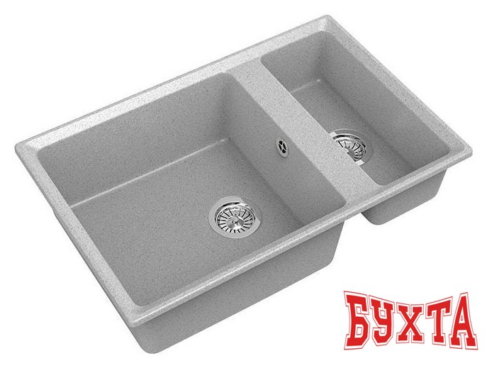 Кухонная мойка GranFest GF-LV-760K (серый)