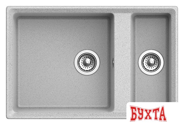 Кухонная мойка GranFest GF-LV-760K (серый) 2