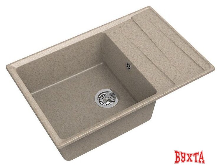 Кухонная мойка GranFest GF-LV-760L (песочный)
