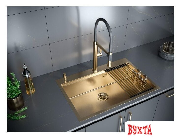 Кухонная мойка Paulmark PM707551-BG 4