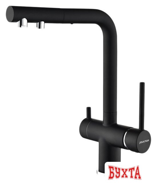 Смеситель Paulmark Serpentine Se213222-401 (черный/антрацит)