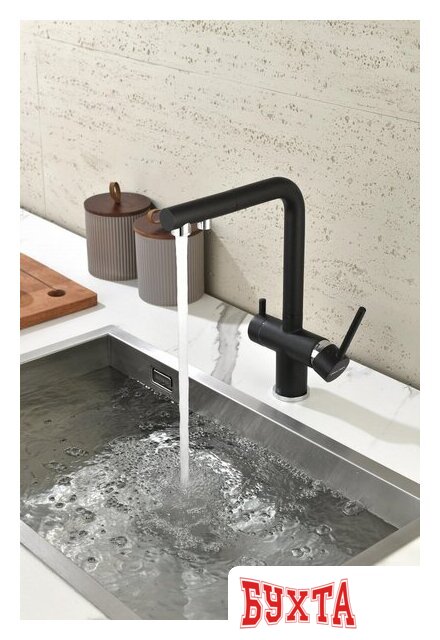 Смеситель Paulmark Serpentine Se213222-401 (черный/антрацит) 4