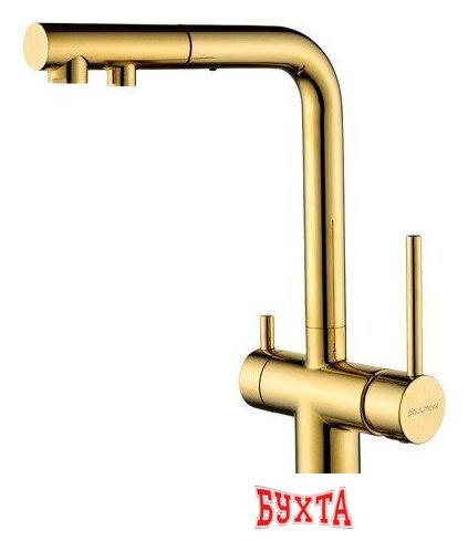 Смеситель Paulmark Serpentine SE213222-G (золото) 1