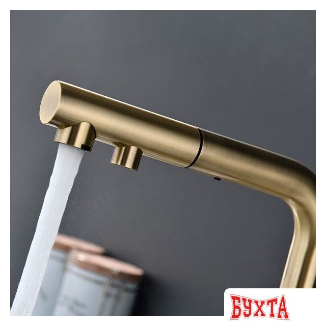 Смеситель Paulmark Serpentine SE213222-BR (бронза) 4