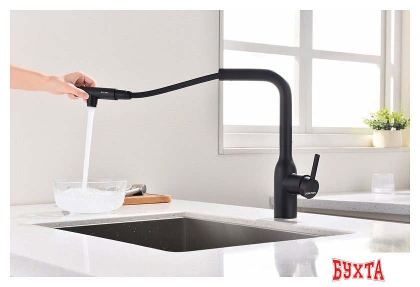 Смеситель Paulmark Viper Vi213105-401 (черный/антрацит) 3