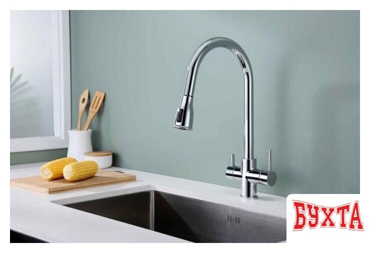 Смеситель Paulmark Lange La214212-BS (брашированная сталь) 2