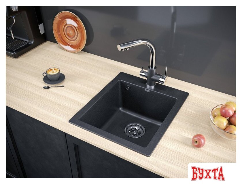 Кухонная мойка Paulmark Kante 40 PM104249-BL (черный) 3