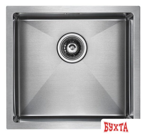 Кухонная мойка Paulmark Aller 48 Uni PM804844-BS (стальной/брашированная сталь)