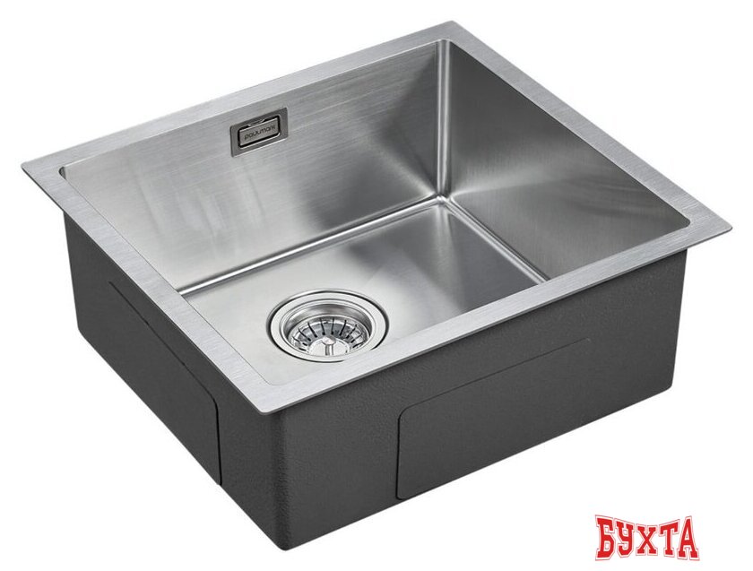 Кухонная мойка Paulmark Aller 48 Uni PM804844-BS (стальной/брашированная сталь) 2