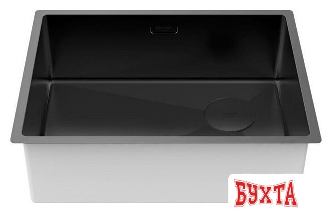 Кухонная мойка Paulmark Next-Skew 58 UNI PM885844-MBN (черный/черный матовый) 2