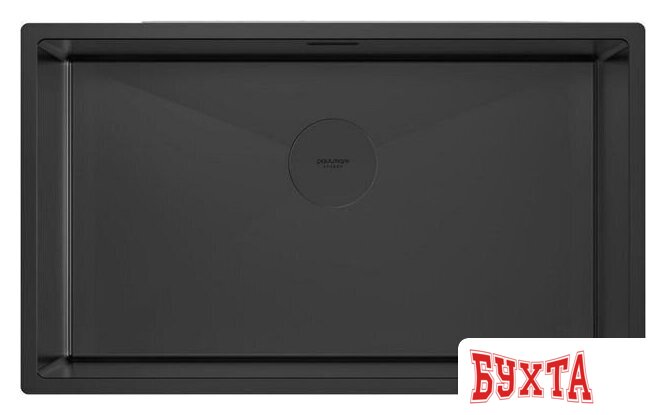 Кухонная мойка Paulmark Next 74 UNI PM217444-MBN (черный/черный матовый)
