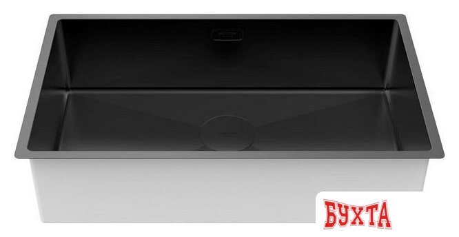 Кухонная мойка Paulmark Next 74 UNI PM217444-MBN (черный/черный матовый) 2