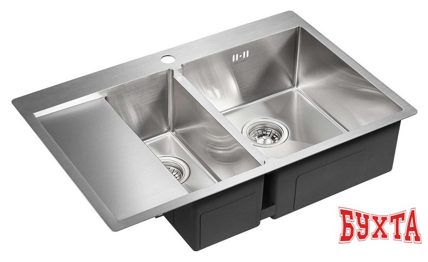 Кухонная мойка Paulmark Kroner 78/2SF PM227851-BSR 3