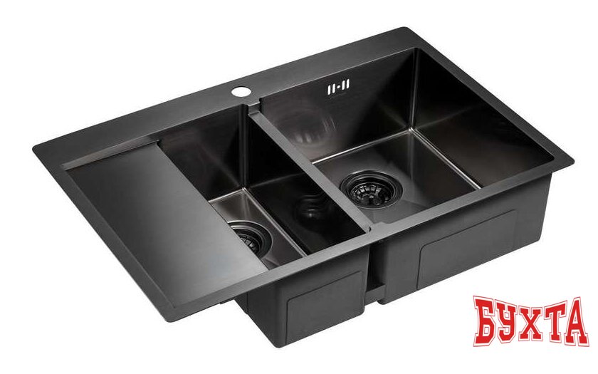 Кухонная мойка Paulmark Kroner 78/2SF PM227851-GMR 2