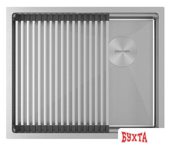Кухонная мойка Paulmark Next-Pro 54 Uni PM705445-BS (стальной/брашированная сталь)