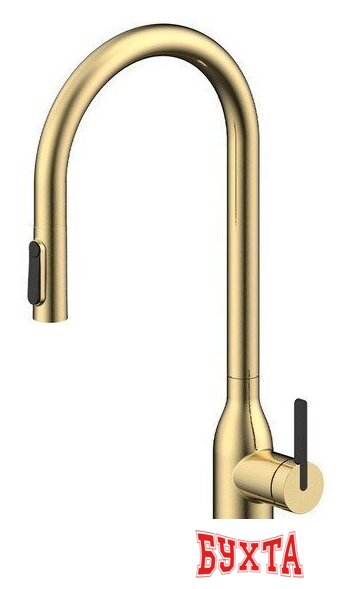 Смеситель Paulmark Iniversal Un213880-SBG (золото/светлое брашированное золото)