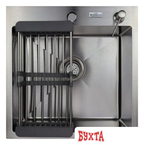Кухонная мойка MARRBAXX C5050-R Decor C5050-DMR (сатин) 2