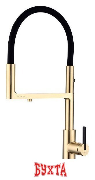 Смеситель Paulmark Tornado TO213402-SBG (светло брашированное золото)