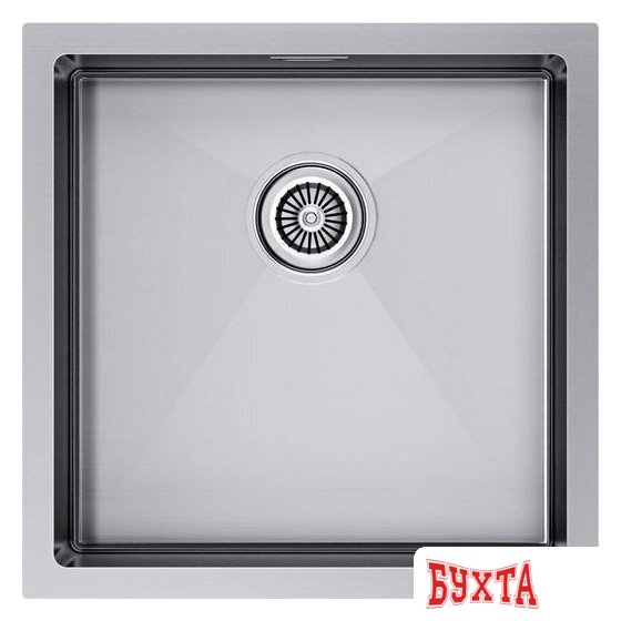 Кухонная мойка Paulmark Gerberg 44 UNI PM254444-BS (стальной/брашированная сталь)