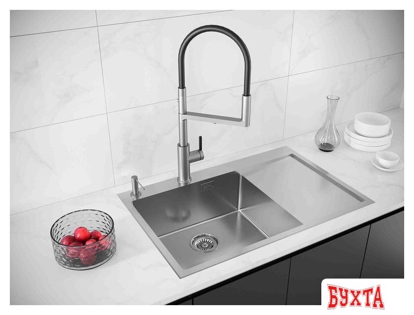 Кухонная мойка Paulmark Atlan Edge PM777851-BSL 2