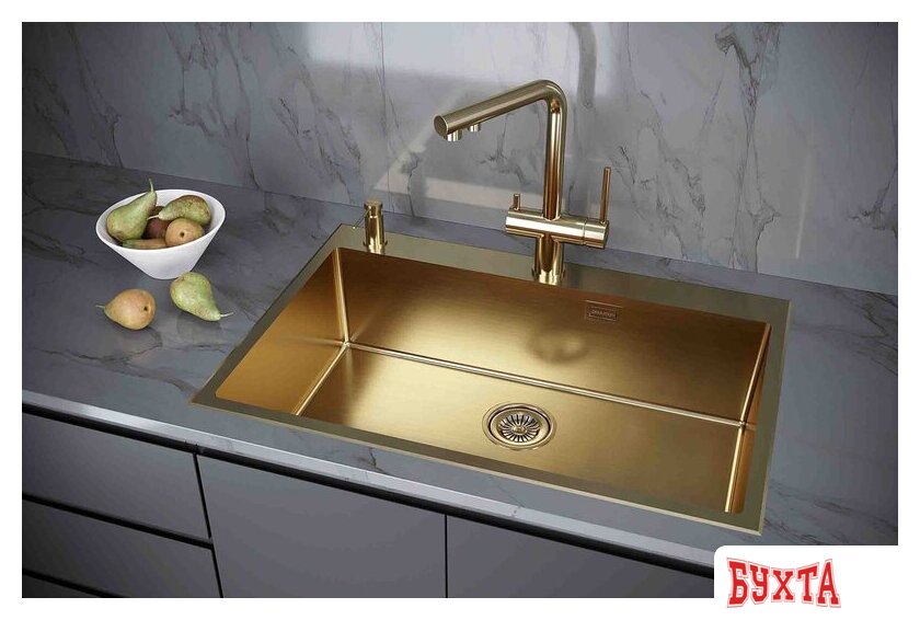 Кухонная мойка Paulmark Vast Edge PM777551-BG 2