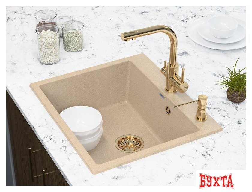 Смеситель Paulmark Essen Es213011-G (золото) 3