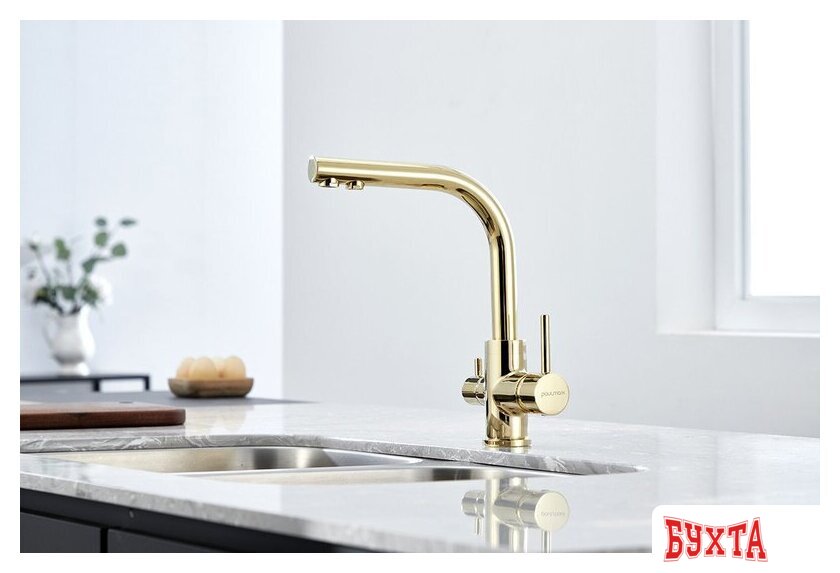 Смеситель Paulmark Essen Es213011-G (золото) 4