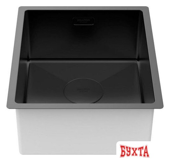 Кухонная мойка Paulmark Next 38 UNI PM213844-MBN (черный/черный матовый) 2